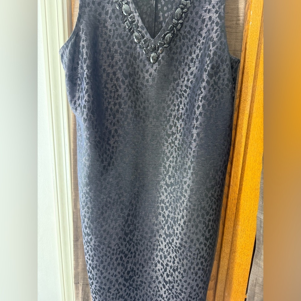 Dana Buchman Charcoal Sleeveless Midi Dress - Picture 4 of 5